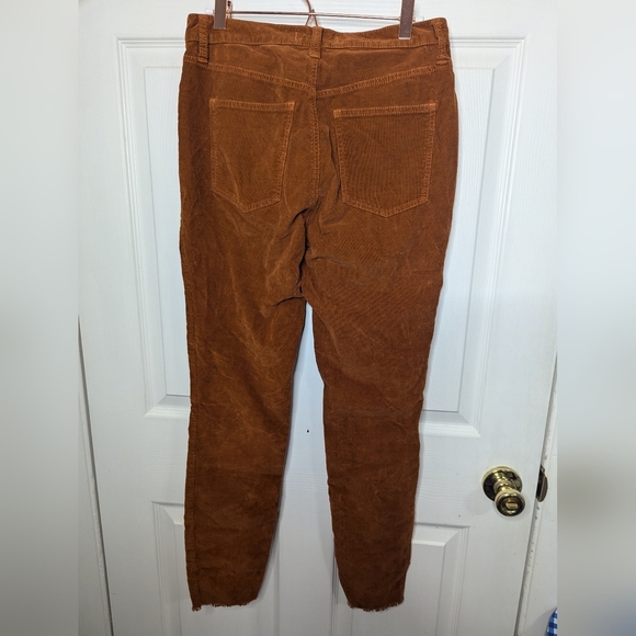 We The Free Womens Pants Corduroy Orange Fringe Boho - Picture 2 of 5